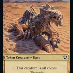 Kavu // Angel Double-Sided Token [Dominaria United Commander Tokens]
