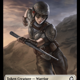 Warrior // Food (0012) Double-Sided Token [Fallout Tokens]