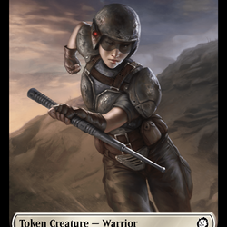 Warrior // Food (0012) Double-Sided Token [Fallout Tokens]