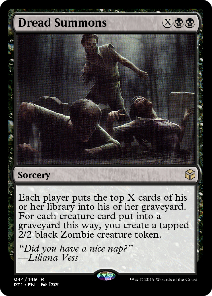 Dread Summons (PZ1-044) [Legendary Cube Prize Pack]