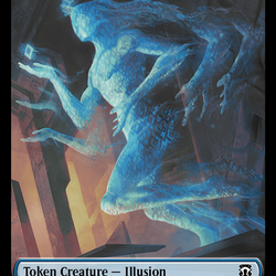Illusion // Servo Double-Sided Token [Modern Horizons 3 Commander Tokens]
