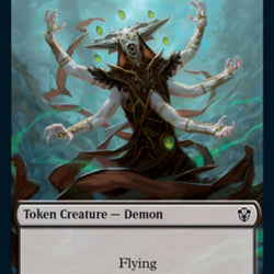 Demon // Fungus Beast Double-Sided Token [Commander 2021 Tokens]