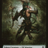 Elf Warrior // The Monarch Double-Sided Token [Commander Legends Tokens]