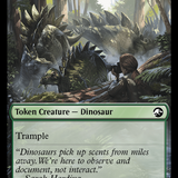 Treasure (0018) // Dinosaur (0001) Double-Sided Token [The Lost Caverns of Ixalan Tokens]