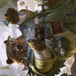 Professor of Zoomancy // Professor of Zoomancy (ASTX-018) (Borderless) [Strixhaven Art Series] Foil