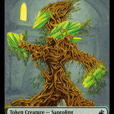 Saproling // Centaur Double-Sided Token [Ravnica Remastered Tokens]
