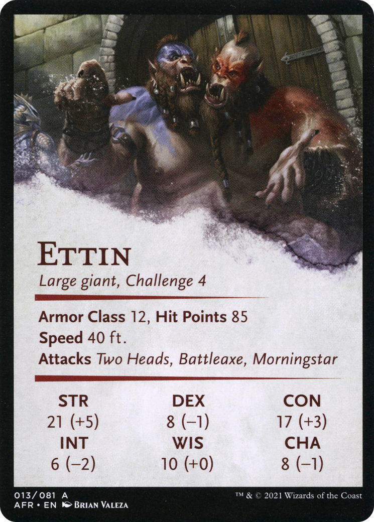 Power of Persuasion // Ettin (AAFR-013) (Borderless) [Adventures in the Forgotten Realms Art Series] Foil