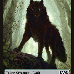 Zombie // Wolf Double-Sided Token [Game Night 2019 Tokens]