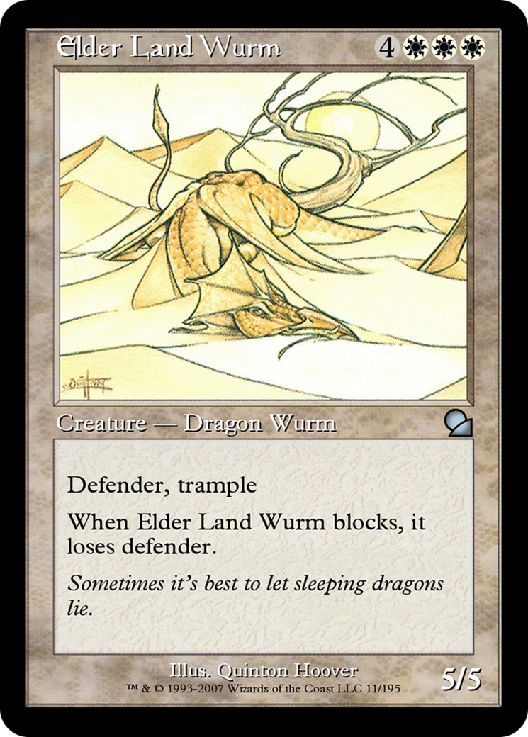 Elder Land Wurm (ME1-011) [Masters Edition]