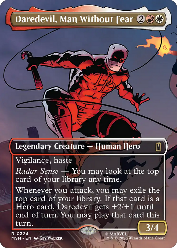Daredevil, Man Without Fear (Borderless) (0324) [Marvel Super Heroes]