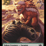 Mercenary // Varmint Double-Sided Token [Outlaws of Thunder Junction Tokens]
