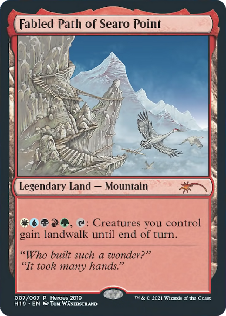 Fabled Path of Searo Point (HTR19-007) [2019 Heroes of the Realm] Foil