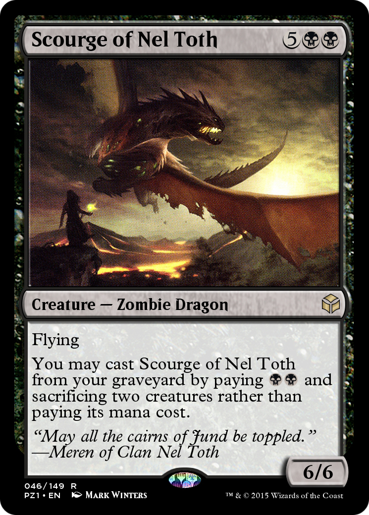 Scourge of Nel Toth (PZ1-046) [Legendary Cube Prize Pack] Foil