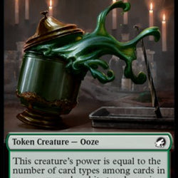Zombie (005) // Ooze Double-Sided Token [Innistrad: Midnight Hunt Tokens]