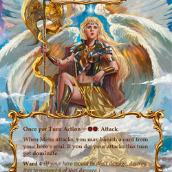 Figment of Tenacity // Metis, Archangel of Tenacity (Marvel) [DTD010] (Dusk Till Dawn)  Cold Foil