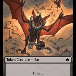 Bat // Intrepid Rabbit Double-Sided Token [Bloomburrow Tokens]