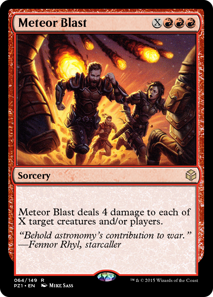 Meteor Blast (PZ1-064) [Legendary Cube Prize Pack]