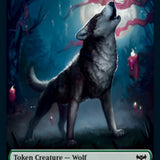 Wolf (011) // Wolf (014) Double-Sided Token [Innistrad: Crimson Vow Tokens]