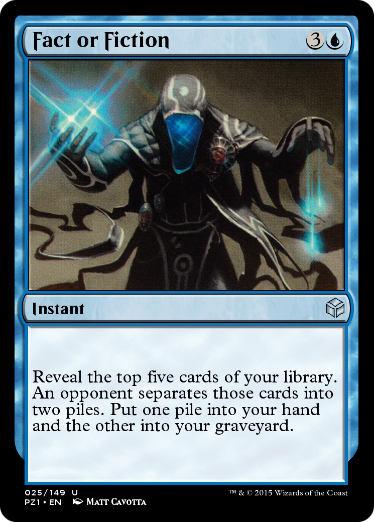 Fact or Fiction (PZ1-025) [Legendary Cube Prize Pack]