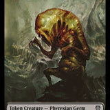 Rebel // Phyrexian Germ Double-Sided Token [Phyrexia: All Will Be One Commander Tokens]