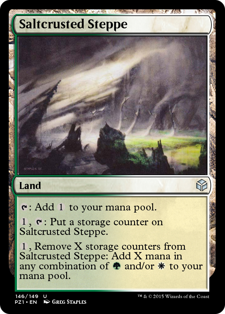 Saltcrusted Steppe (PZ1-146) [Legendary Cube Prize Pack] Foil