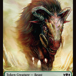 Beast // Treasure Double-Sided Token [Tarkir: Dragonstorm Commander Tokens]