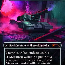 Blightsteel Colossus - Megatron (Borderless) [Secret Lair Drop Series]