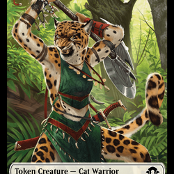 Phyrexian Germ // Cat Warrior Double-Sided Token [Modern Horizons 3 Tokens]