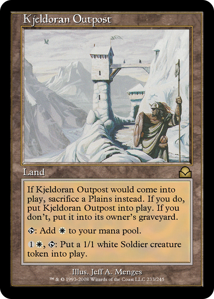 Kjeldoran Outpost (ME2-233) [Masters Edition II] Foil