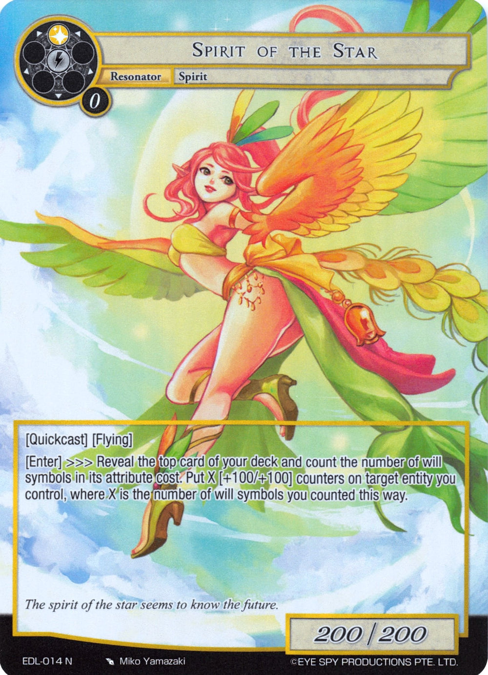 Spirit of the Star (Full Art) (EDL-014) [The Epic of the Dragon Lord]