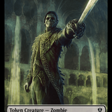Copy // Zombie Double-Sided Token [Murders at Karlov Manor Commander Tokens]