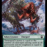 Goblin (Ripple Foil) // Tarmogoyf Double-Sided Token [Modern Horizons 3 Commander Tokens]