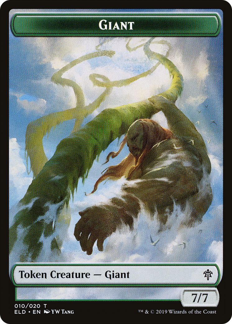 Giant (TELD-010) [Throne of Eldraine Tokens] Foil