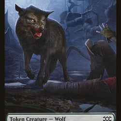 Copy // Wolf Double-Sided Token [Double Masters Tokens]