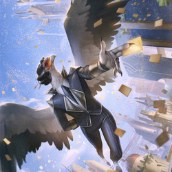 Skyboon Evangelist // Skyboon Evangelist (ASNC-051) (Borderless) [New Capenna Art Series] Foil