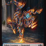 Elemental (0027) // Monk Double-Sided Token [Tarkir: Dragonstorm Commander Tokens]