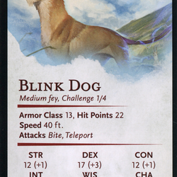 Blink Dog // Blink Dog (AAFR-020) (Borderless) [Adventures in the Forgotten Realms Art Series] Foil