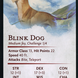 Blink Dog // Blink Dog (AAFR-020) (Borderless) [Adventures in the Forgotten Realms Art Series]