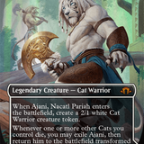 Ajani, Nacatl Pariah // Ajani, Nacatl Avenger (Borderless) (Textured Foil) [Modern Horizons 3]