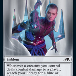Samurai // Kaito Shizuki Emblem Double-Sided Token [Kamigawa: Neon Dynasty Tokens]