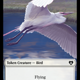 Copy (54) // Bird Double-Sided Token [Commander Masters Tokens]
