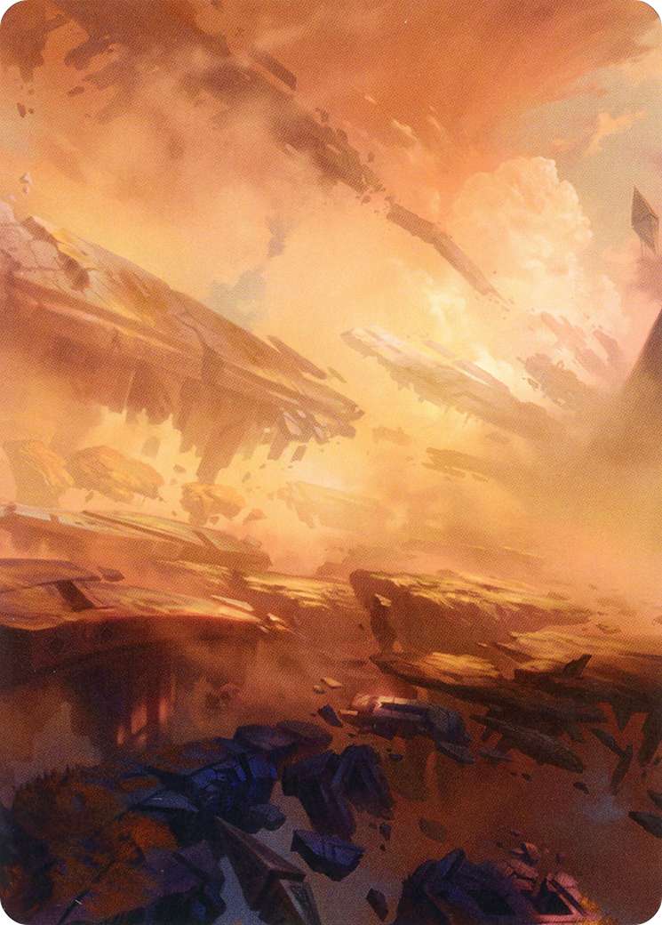 Plains // Plains (AZNR-007) (Borderless) [Zendikar Rising Art Series] Foil