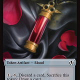 Zombie (0010) // Blood Double-Sided Token [Innistrad Remastered Tokens]