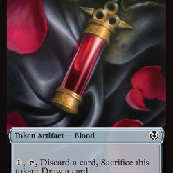 Zombie (0010) // Blood Double-Sided Token [Innistrad Remastered Tokens]