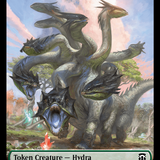Hydra (Ripple Foil) // Boar Double-Sided Token [Modern Horizons 3 Commander Tokens]