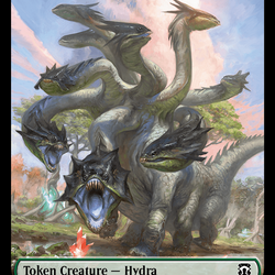 Hydra (Ripple Foil) // Boar Double-Sided Token [Modern Horizons 3 Commander Tokens]