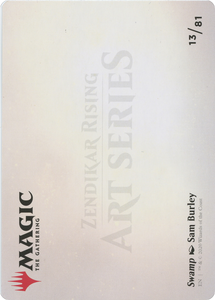 Swamp // Swamp (AZNR-013) (Borderless) [Zendikar Rising Art Series]