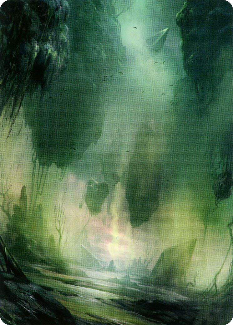 Swamp // Swamp (AZNR-013) (Borderless) [Zendikar Rising Art Series]