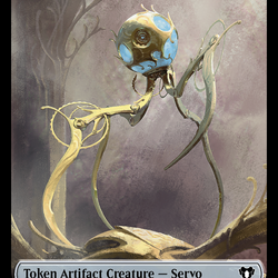 Servo // Dragon (0020) Double-Sided Token [Commander Masters Tokens]