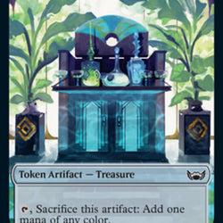 Treasure (016) // Wizard Double-Sided Token [Streets of New Capenna Tokens]